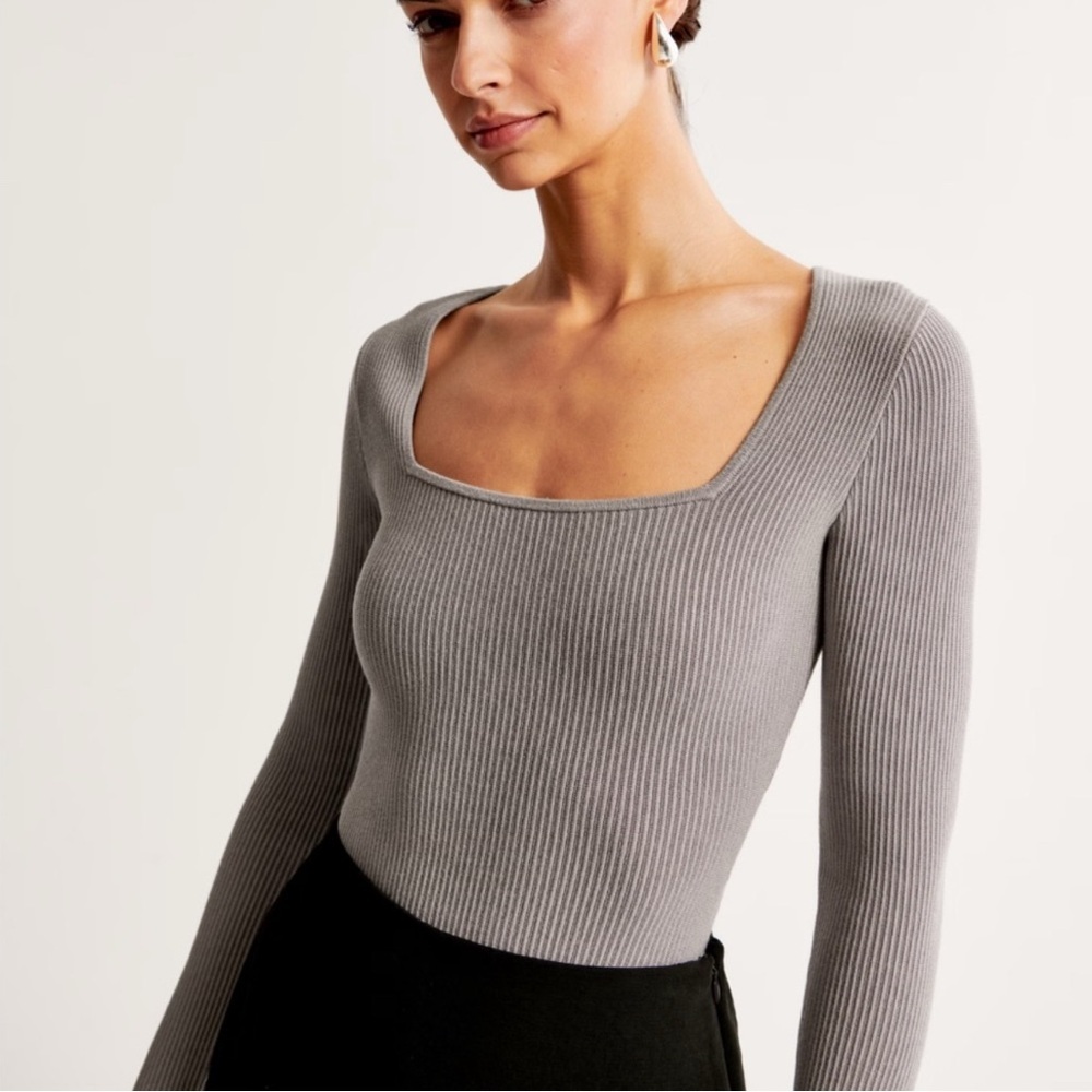 Abercrombie & Fitch Long Sleeve Ottoman Bodysuit